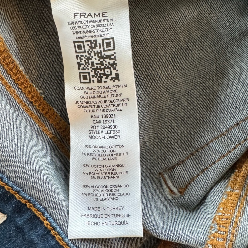 Frame Denim Le Easy Flare Jeans. Size 28. - Picture 10 of 11